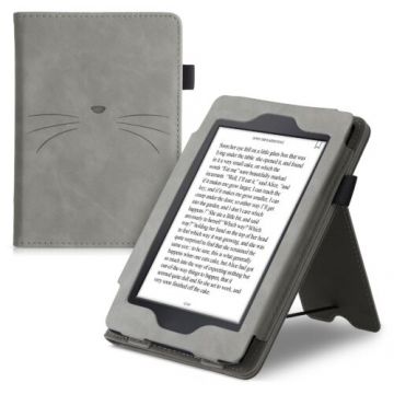 Husa pentru Kindle Paperwhite 7, Piele ecologica, Gri, Kwmobile, 55675.05