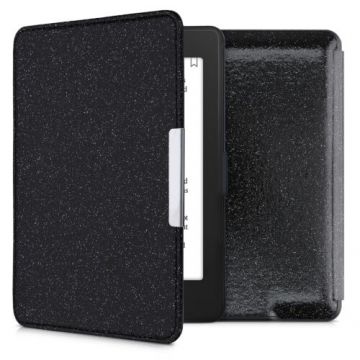 Husa pentru Kindle Paperwhite 7, Piele ecologica, Negru, Kwmobile, 45569.39