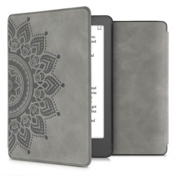 Husa pentru Kobo Aura Edition 2, Piele ecologica, Gri, Kwmobile, 56885.05