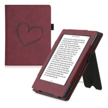 Husa pentru Kobo Aura H2O Edition 1, Piele ecologica, Rosu, Kwmobile, 56880.01