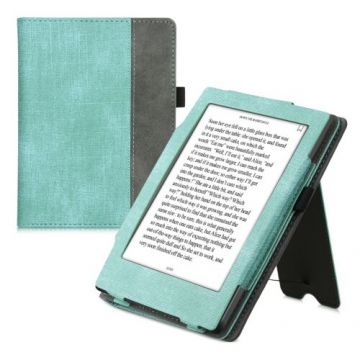 Husa pentru Kobo Aura H2O Edition 1, Piele ecologica, Verde, Kwmobile, 56817.71