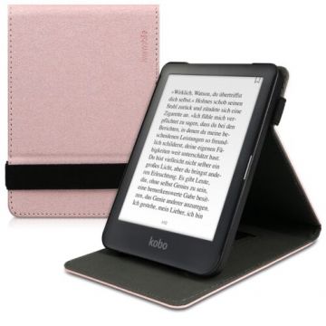 Husa pentru Kobo Clara HD, Piele ecologica, Rose Gold, 46214.81
