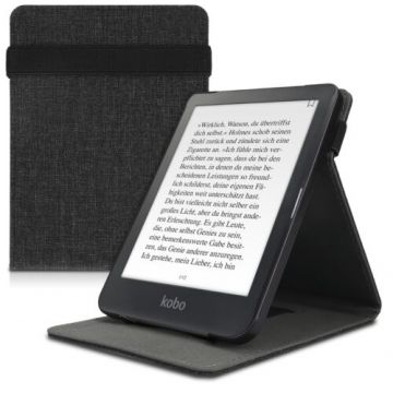 Husa pentru Kobo Clara HD, Textil, Gri, Kwmobile, 48379.19