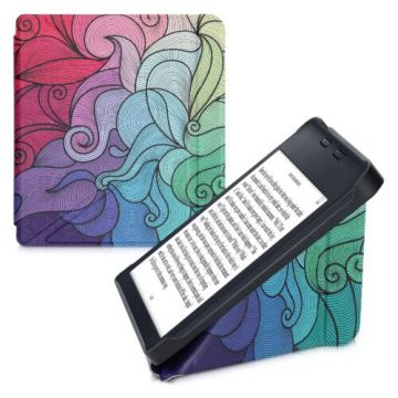 Husa pentru Kobo Libra 2, Piele ecologica, Multicolor, Kwmobile, 56577.10