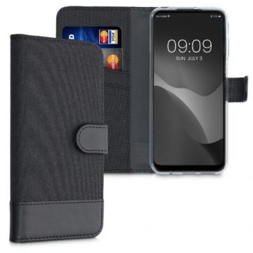 Husa pentru Motorola Moto G41/Moto G31, Textil, Negru, 56995.73, Kwmobile