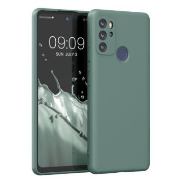 Husa pentru Motorola Moto G60s, Silicon, Verde, 56240.171, Kwmobile