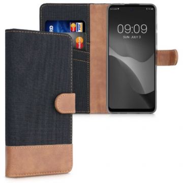 Husa pentru Motorola Moto G60s, Textil, Negru, 56242.01, Kwmobile