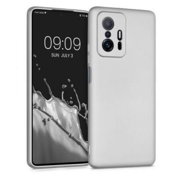 Husa pentru Xiaomi 11T/11T Pro, Silicon, Silver, 56237.67, Kwmobile