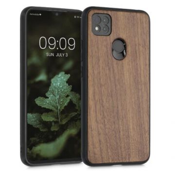 Husa pentru Xiaomi Redmi 9C, Lemn, Maro, 56461.18, Kwmobile