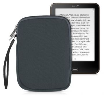 Husa universala pentru eBook reader, Textil, Gri, 50334.22