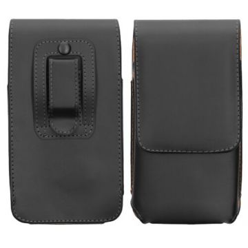 Husa Universala pentru telefon M, 5,5 inch, Piele ecologica, Negru, 56380.2.01, Kwmobile