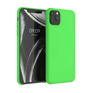 Husa pentru Apple iPhone 11 Pro Max, Silicon, Verde, 49725.159