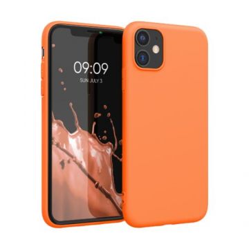 Husa pentru Apple iPhone 11, Silicon, Portocaliu, 49787.150, Kwmobile