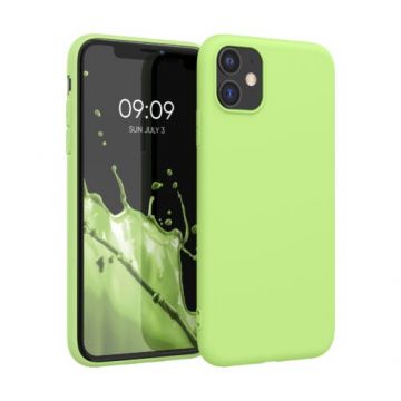 Husa pentru Apple iPhone 11, Silicon, Verde, 49787.214, Kwmobile