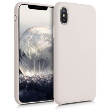 Husa pentru Apple iPhone X/iPhone XS, Silicon, Bej, 46313.11