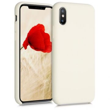 Husa pentru Apple iPhone X/iPhone XS, Silicon, Bej, 46313.204