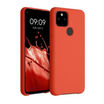 Husa pentru Google Pixel 4a 5G, Silicon, Rosu, 53932.218