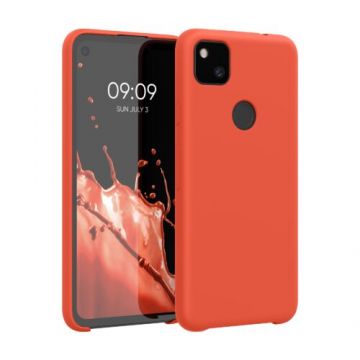 Husa pentru Google Pixel 4a, Silicon, Rosu, 52549.218