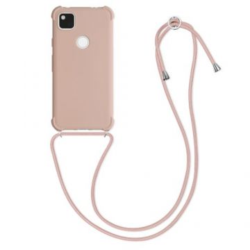 Husa pentru Google Pixel 4a, Silicon, Roz, 53842.154