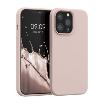 Husa pentru iPhone 13 Pro, Silicon, Crem, 55880.10