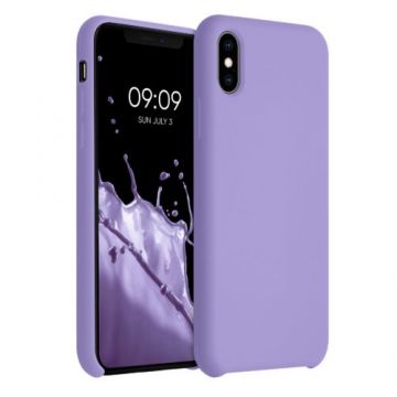 Husa pentru iPhone X/iPhone XS, Silicon, Mov, 46313.222