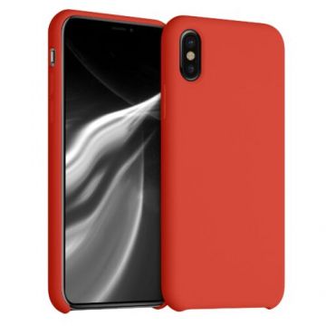 Husa pentru iPhone X/iPhone XS, Silicon, Rosu, 42495.218