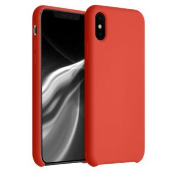 Husa pentru iPhone X/iPhone XS, Silicon, Rosu, 46313.218