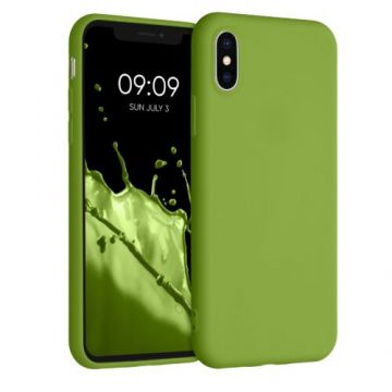 Husa pentru iPhone X/iPhone XS, Silicon, Verde, 42492.220