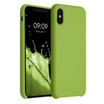 Husa pentru iPhone X/iPhone XS, Silicon, Verde, 42495.220