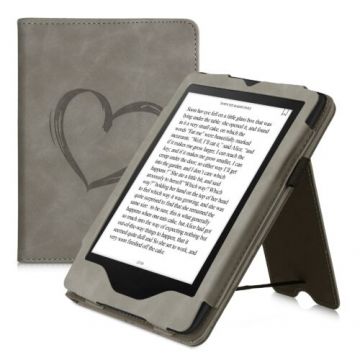 Husa pentru Kindle Paperwhite 11, Piele ecologica, Gri, Kwmobile, 56262.03