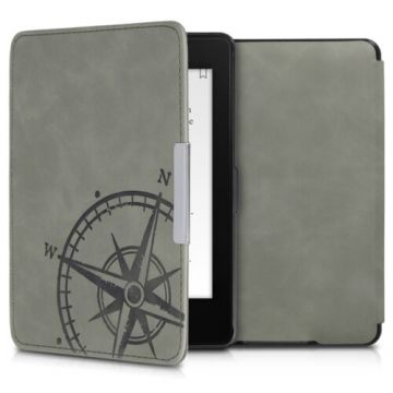 Husa pentru Kindle Paperwhite 7, Piele ecologica, Gri, 49747.02