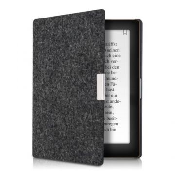 Husa pentru Kobo Aura Edition 1, Textil, Gri, 34346.19