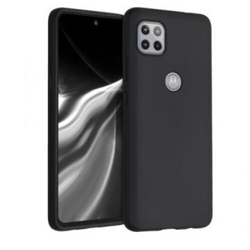 Husa pentru Motorola One 5G Ace, Silicon, Negru, 54619.47