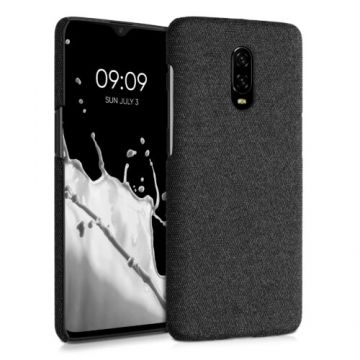 Husa pentru OnePlus 6T, Textil, Gri, 55763.19