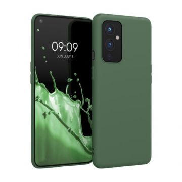 Husa pentru OnePlus 9, Silicon, Verde, 55726.80