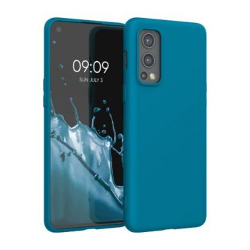 Husa pentru OnePlus Nord 2 5G, Silicon, Albastru, 56036.224, Kwmobile