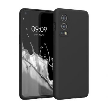 Husa pentru OnePlus Nord 2 5G, Silicon, Negru, 56070.01, Kwmobile