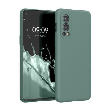 Husa pentru OnePlus Nord 2 5G, Silicon, Verde, 56070.166, Kwmobile