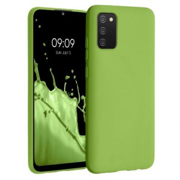 Husa pentru Samsung Galaxy A02s, Silicon, Verde, 54045.220