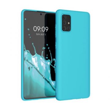 Husa pentru Samsung Galaxy A71, Silicon, Albastru, 51208.205