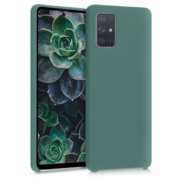 Husa pentru Samsung Galaxy A71, Silicon, Verde, 51209.166