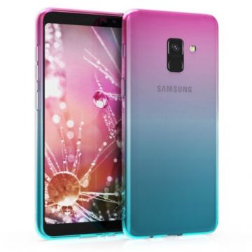 Husa pentru Samsung Galaxy A8 (2018), Silicon, Albastru, 47914.01