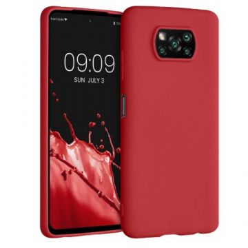 Husa pentru Xiaomi Poco X3 (NFC), Silicon, Rosu, 53482.51