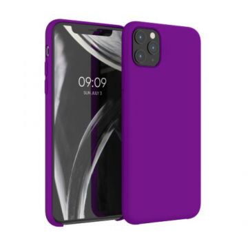 Husa pentru Apple iPhone 11 Pro Max, Silicon, Violet, 49725.82