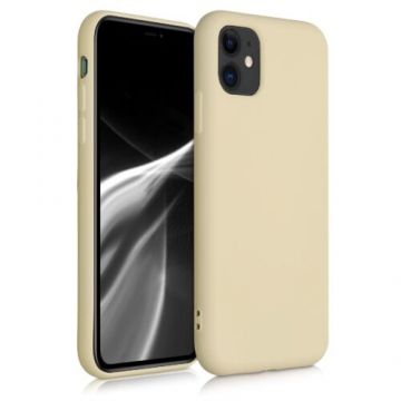 Husa pentru Apple iPhone 11, Silicon, Crem, 50791.210