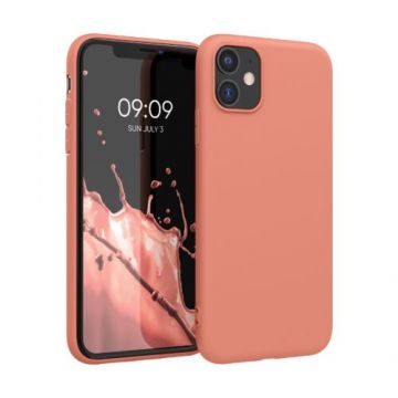 Husa pentru Apple iPhone 11, Silicon, Roz, 49787.215, Kwmobile