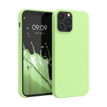 Husa pentru Apple iPhone 12 Pro Max, Silicon, Verde, 52644.214