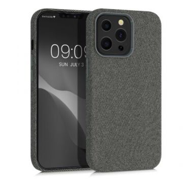 Husa pentru Apple iPhone 13 Pro, Textil, Gri, 56772.22, Kwmobile