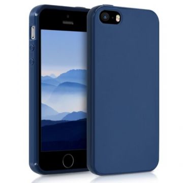 Husa pentru Apple iPhone 5/iPhone 5s/iPhone SE, Silicon, Albastru, 33098.116