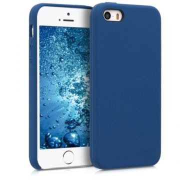 Husa pentru Apple iPhone 5/iPhone 5s/iPhone SE, Silicon, Albastru, 42766.116